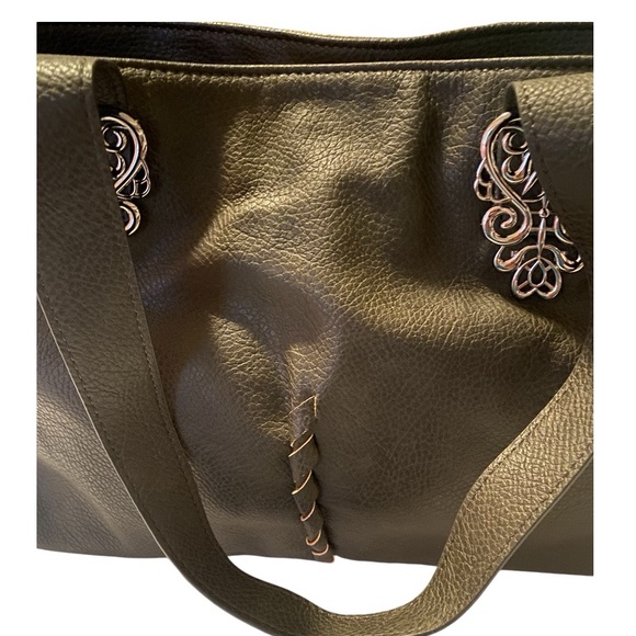 Kensie Dark Olive Green Purse/Tote - Picture 3 of 16